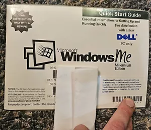 Genuine Microsoft Windows ME Millennium Edition Guide & CD New for Dell - Picture 1 of 2