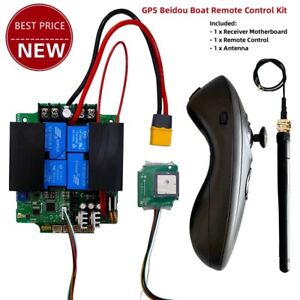 500M/1640.4FT 12V 24V GPS Beidou Boat Remote Control Kit 40A Motherboard RX40G