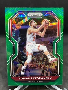 Tomas Satoransky 2020-21 Panini Prizm Basketball Green Prizm Chicago Bulls #183 - Picture 1 of 2