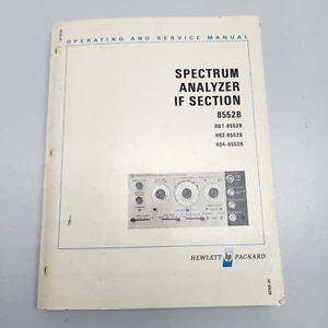 HP 8552B Spectrum Analyzer IF Section Operating & Service Manual June 1974 - Picture 1 of 5