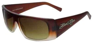 NEW Black Flys Sunglasses FLY STRAIGHT CARAMEL GRADIENT BROWN GRADIENT LENS - Picture 1 of 1