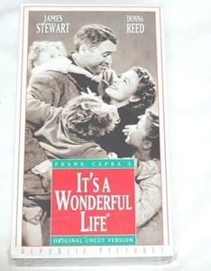 It's a Wonderful Life New Sealed VHS Original Classic James Stewart & Donna Reed - Picture 1 of 2