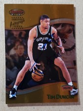 1998-99 Bowman's Best Tim Duncan Auto #A2 San Antonio Spurs SSP Rare