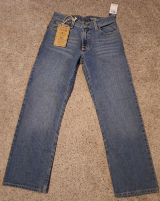 Polo Ralph Lauren Jeans Boys 12 (26x26) Blue Denim Bedford Straight Leg Distress - Image 1 of 4