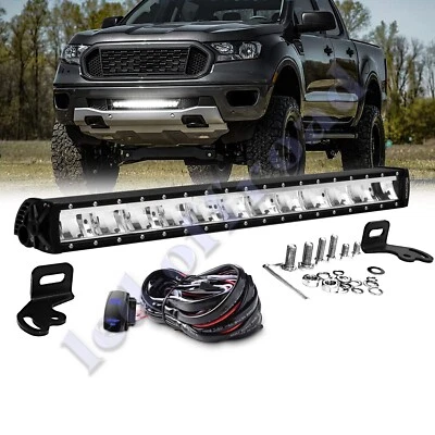46'' LED Light Bar Spot Offroad Driving Pickup Cab UTE ATV SUV Truck 4WD 12V 48 Foto 1 de 4