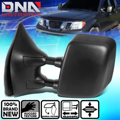 ДЛЯ 2005-2015 NISSAN FRONTIER РУЧНОЙ ВЫДВИЖНОЙ ВИД БУКСИРОВКИ ЗЕРКАЛО ЛЕВОЙ СТОРОНЫ - Изображение 1 из 4