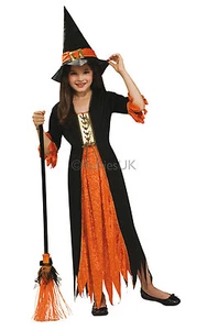 Halloween Girls Gothic Witch Costume - Picture 1 of 2