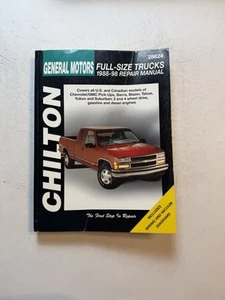 Chevy Truck Pick-up 1988-1998 Shop 1 Service Repair Manual DYI Wiring Diagrams - Picture 1 of 6
