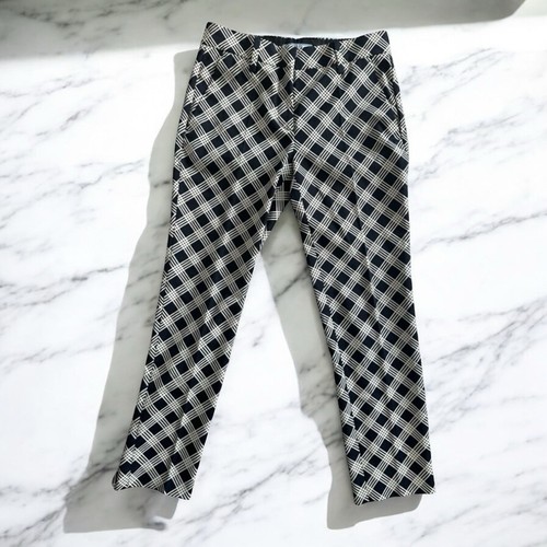Pantaloni eleganti donna PRADA neri fantasia taglia IT 36 US 0