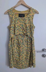 Frugi Maternity & Nursing Top Floral Yellow, Size Small - Picture 1 of 7