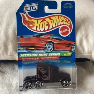 Hot Wheels, Treasure Hunt Series, Kenworth T600A Truck, 1/ 64 Scale  - Picture 1 of 6
