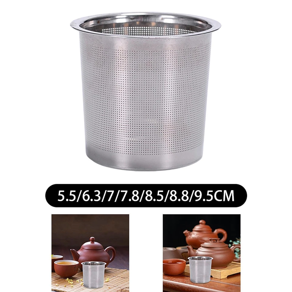 Teapot Infuser Stainless Steel Mesh Tea Strainer Coffee Kitchen Drinking - Image 1 of 1