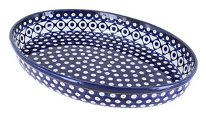 Blue Rose Polish Pottery Xandra Large Oval Baker - Bild 1 von 1