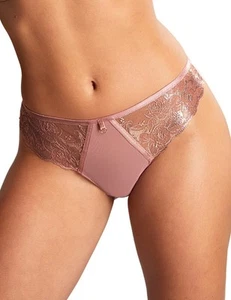 Tanga Panache Rosa tiro medio cómodo todos los días transparente para mujer bragas 10799 - Imagen 1 de 10