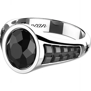 Anello ZANCAN Uomo in argento 925 EXA214 Misura 22 - Picture 1 of 1