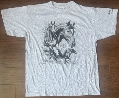 Camiseta De Colección Dixie Stampede Branson MO Gráfica XL Gris Puntada Única Caballos Foto 1 de 4