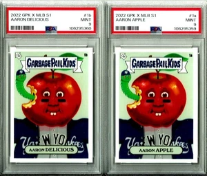 Aaron Judge 2022 Topps Garbage Pail Kids GPK Aaron Apple/Delicious 1 A & 1 B PSA - Picture 1 of 3