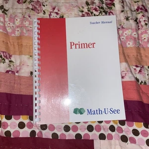 math-U-See primer teacher manual homeschool MUS great condition - Picture 1 of 4