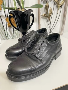 Bass Vintage Mens Size 8 M Black Leather Casual Dress Shoes - Picture 1 of 10