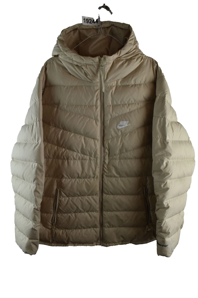 NIKE Beige Down Padded Jacket size 1X Womens Quilted Puffer Casual Outdoors - Image 1 of 4