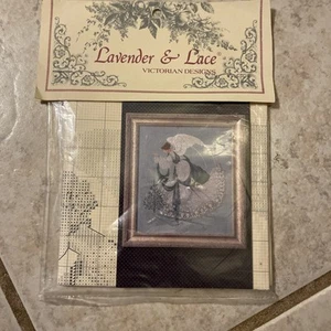 lavender lace cross stitch graph - ICE ANGEL - Picture 1 of 3