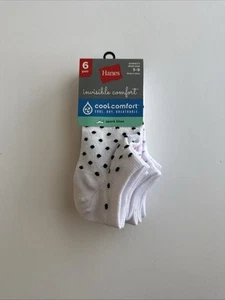 Hanes Damen 6 Paar Cool Comfort Collection Passform tief geschnittene Socken Größe 5-9 - Bild 1 von 4