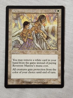 NM Reverent Mantra Mercadian Masques Mtg Magic the Gathering - Image 1 of 2