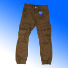 Boys Cargo Combat Trousers 100% Cotton Twill Khaki 6 Pockets 12M - 6 Years