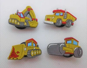 Shoe Dads Shoe Charms: CAMIONES DE CONSTRUCCIÓN - JUEGO DE 4 PIEZAS - NUEVO - Imagen 1 de 1