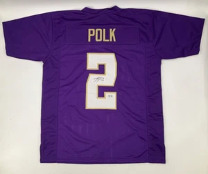 WASHINGTON HUSKIES JA’LYNN POLK SIGNED CUSTOM JERSEY BECKETT COA - Picture 1 of 3