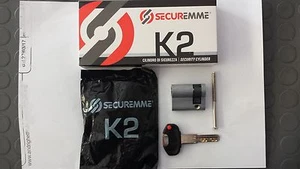 MEZZO CILINDRO EUROPEO SECUREMME K2 30X10 PER BASCULANTE GARAGE - Foto 1 di 3