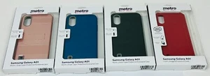 Samsung Galaxy A01 Phone Case 4 Finishes Choose Kickstand Cover NIB USA - Picture 1 of 39