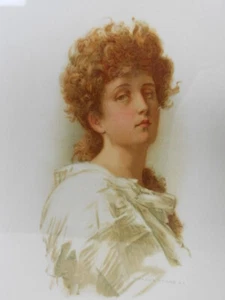Marcus Stone R.A. Impresión enmarañada de ilustración - Tennyson's Lady Clara Vere de Vere - Imagen 1 de 8