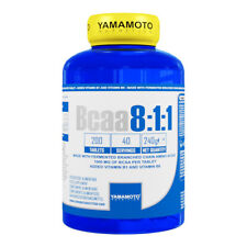 YAMAMOTO NUTRITION BCAA 8:1:1 aminoacidi ramificati con Vitamine B1 e B6 200cpr 