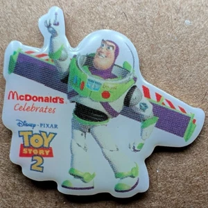 Vtg Lapel Pin Disney Pixar Toy Story 2 BUZZ LIGHTYEAR 1999 McDonalds Celebrates - Picture 1 of 7