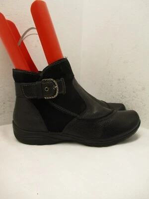 EARTH ORIGINS Dayton Black Leather Zip Ankle Comfort Boots Womens Size 11 M - Image 1 of 4
