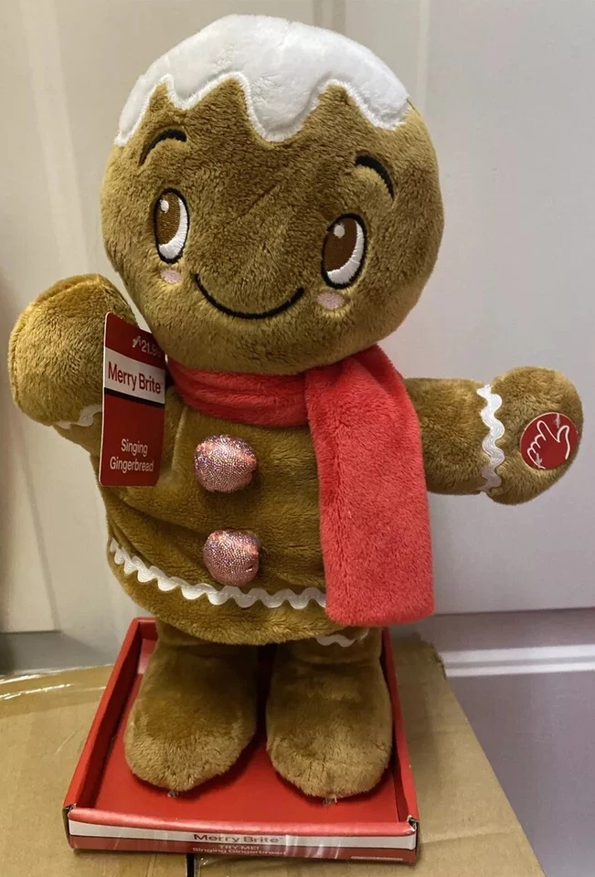 Новые Танцующие Поющие Пряники Мальчик Мужчина Анимированные Рождественские Песни Merry Brite - Изображение 1 из 1