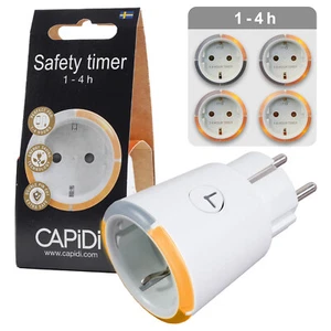 CAPiDi Countdown Timer 1-4h Steckdose Zeitschaltuhr Steckdosentimer Zeitschalter - Bild 1 von 8