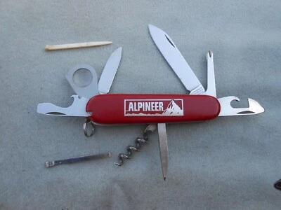 CUCHILLO SUISSE OFFICIER INOXIDABLE SUIZA VICTORINOX ALPINEER SUIZA RARO Foto 1 de 4