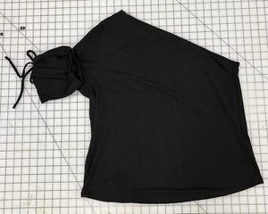 Maurices One Sleeve Shirt Tie On Sleeve With Hoop Black XL I9 - Picture 1 of 9