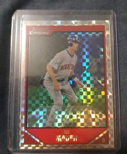 Joe Mauer Rare SSP X-fractor 2007 Bowman Chrome X-Fractor Parallel */250 Twins - Picture 1 of 3