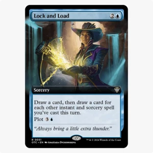 Lock and Load Extended Art Outlaws of Thunder Junction Commander MTG Rare - Picture 1 of 2