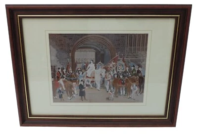 Cuadro de seda tejida de Cash's of Coventry - Coventry - Dama procesión Godiva 1829 Foto 1 de 3