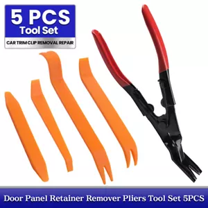 5pcs Car Trim Clip Removal Repair Door Panel Retainer Remover Pliers Tool Set AU - Picture 1 of 10