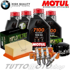 Tagliando BMW R 1200 R 2006 2007 2008 2009 / Kit Olio Motul 7100 Filtri Candele - Foto 1 di 6