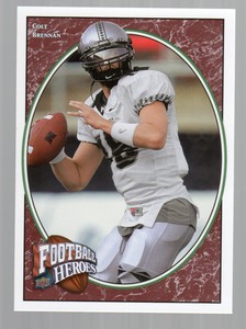 2008 Upper Deck Heroes Football Card #123 Colt Brennan Rookie