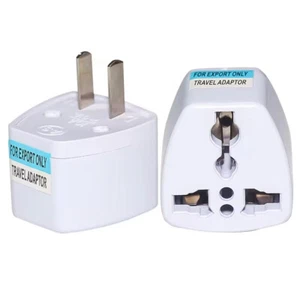 2Pin Universal Plug Travel Adaptor To UK-USA AUS AU US To UK Visitor Adaptors - Picture 1 of 7