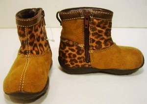 Brown Animal Print Boots Little Girls 5- Baby//toddler - Picture 1 of 6