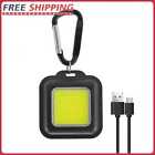 Portable Keychain Lights COB LED USB Rechargeable Camping Emergency Lamp