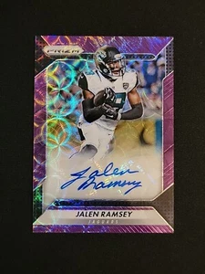 2016 Panini Prizm Jalen Ramsey Purple Scope RC Auto /99 - Picture 1 of 12